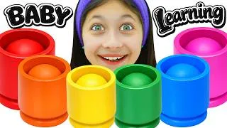 Thumbnail: Angel Sorts Colorful Toys | Learn Colors, Shapes & Color Matching for Toddlers