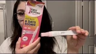 Thumbnail: FAINT FIRST SIGNAL PREGNANCY 🤰🏻 TEST | TRYING FIRST RESPONSE 6 DAYS SOONER | 5 MONTHS POST PARTUM!