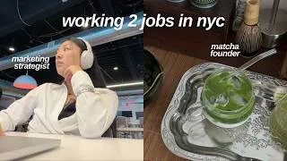Thumbnail: my double life 👩‍💻 business work trip, matcha photoshoot, pickle ball league, creator dinner