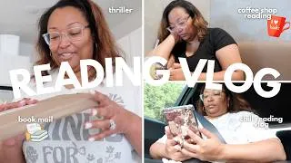 Thumbnail: READING VLOG | slight reading slump, good vibes, and reading Pretty Girls by Karin Slaughter 💕📚