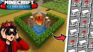 Thumbnail: FINALLY I BUILT UNLIMITED IRON FARM | MINECRAFT SURVIVAL #3