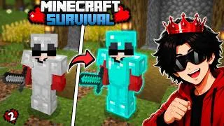 Thumbnail: I Finally Got FULL DIAMOND ARMOR! 💎🔥 | Minecraft Survival PE #2 (Hindi)