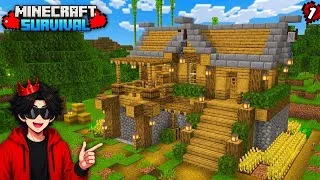 Thumbnail: 🔥 MY CRAZY START IN MINECRAFT SURVIVAL PE || Minecraft Survival Series PE EP.1 [Hindi]