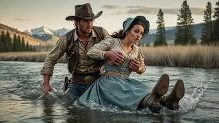 Thumbnail: She Slipped into the River's Deep Current, a Cowboy Dived In and Saved More Than Her Life