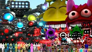 Thumbnail: OMNIDROID AND INVINCIBLE VS NIGHTMARE YELLOW SPRUNKI TAPES (Garry's Mod)