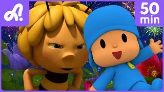Thumbnail: Celebrate 4th of July! 🎉 Pocoyo and Maya's Rainbow Party ! 🎆| Animaj Kids - Stories & Adventures!