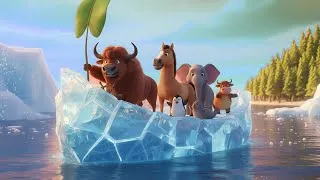 Thumbnail: Epic Iceberg Rescue ❄️🐃 | Super Buffalo Releases Farm Friends!