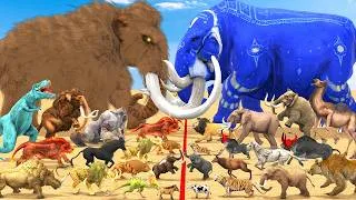 Thumbnail: Animal Epic Battle Prehistoric Mammals VS Modern Mammals Size Animal Revolt Battle Simulator