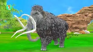Thumbnail: 5 Giant Mammoth Elephant Cow vs 5 Giant Lion Tiger vs Hybrid Elephant Zebra Saved By Woolly Mammoth