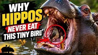 Thumbnail: Why Hippos REFUSE to Harm This Tiny Bird 🦛🐦