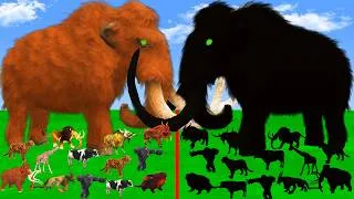 Thumbnail: Prehistoric Stampede: Mammals vs Their Own Shadows! 🦣 | Epic Animal Revolt Battle Simulator
