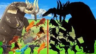 Thumbnail: Prehistoric Stampede Animal Epic Battle Mammals vs Shadow Itself Size Animal Revolt Battle Simulator
