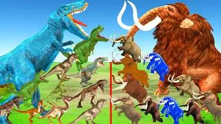 Thumbnail: Modern Mammals vs Prehistoric Dinosaurs vs Woolly Mammoths | Who Is the Strongest?