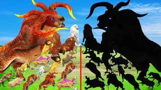 Thumbnail: Prehistoric Mammals vs Shadow Beasts | Giant Animal Size Comparison |Animals Revolt Battle Simulator