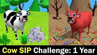 Thumbnail: Cow sip Challenge: ₹100 par Month - 1 Year Later