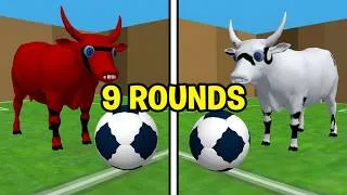 Thumbnail: 🏆 2 Bulls Played 9 Rounds... No Winner! ⚽🐂😱