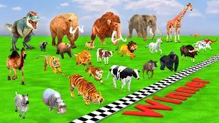 Thumbnail: Big Race 30 Wild Animals Speed Challenge Which is the Fastest Animal Revolt Battle Simulator