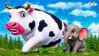 Thumbnail: Cow vs Elephant Comedy - Funny Animals Moments