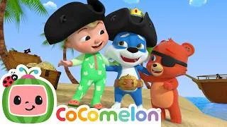 Thumbnail: It's A Pirate Party! 🏴‍☠️ | Animal Time | CoComelon Nursery Rhymes & Kids Songs
