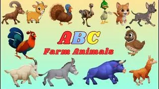 Thumbnail: ABC Farm Animals  | Alphabet Animals for Kids  N08TH7 | Animal Sounds