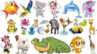 Thumbnail: Farm Animal Sounds - Cow, Sheep, Pig, Cat, Dog, Chicken - Animal Universe
