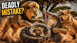 Thumbnail: Life-or-Death Battle | Lion Family Faces Off Against a Giant Python