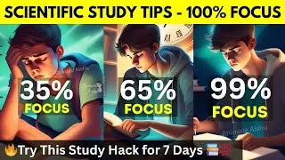 Thumbnail: Want Good 💯Grades? Start Doing THIS Daily🔥📈 | Scientific Study Tips for 100% Focus 🔬📚
