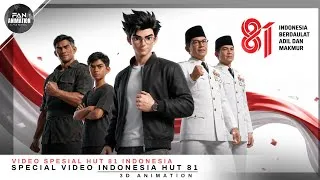 Thumbnail: DIRGAHAYU REPUBLIK INDONESIA - Video Spesial HUT 81 Indonesia | Fanmade 3D Animation