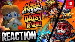 Thumbnail: Princess Daisy Reacts Time!! DAISY IS FINALLY HERE!! Mario Strikers Battle League!!