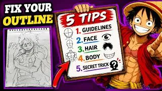 Thumbnail: DRAW ANY ANIME CHARACTER EASILY 🤩 USING THESE 5 TIPS ONLY😲