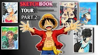 Thumbnail: SKETCHBOOK TOUR ✨|ART JOURNEY 😁. PART 2 #animeart #sketchbook  #art #anime