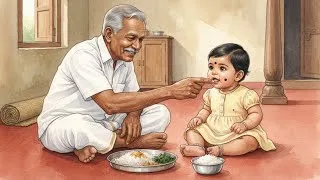 Thumbnail: Grandparents Babysitting While Parents Go to Work ❤️ | Peaceful South Indian Village Life