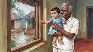 Thumbnail: A Day in the Life of a Village Baby |1990's Indian Village | Rainy Day, Playtime & Family Moments 🌧️