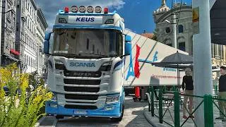Thumbnail: Driving Struggles Through Narrow City Streets | #ets2