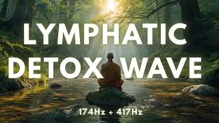 Thumbnail: The Invisible Flush | 174Hz + 417Hz Lymphatic Detox Soundbath 🌿 Fluid Balance & Biological Detox