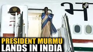 Thumbnail: President Droupadi Murmu lands in Delhi after 3-nation visit of Moldova, North Macedonia & Romania
