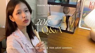 Thumbnail: Answering your questions (unfiltered, matcha+q&a)