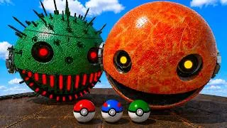 Thumbnail: MS PACMAN & NEW RED PACMAN VS TWO YELLOW MONSTER PACMAN FIGHTING IN POKEMON #2026 GIANT BOSS !!!