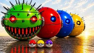 Thumbnail: MS PACMAN & NEW RED PACMAN VS TWO YELLOW MONSTER PACMAN FIGHTING IN POKEMON #2026 GIANT FINAL BOSS!!