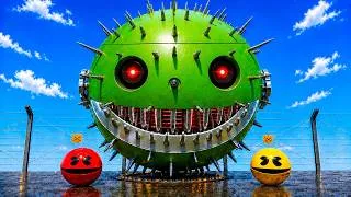 Thumbnail: MS PACMAN & NEW RED PACMAN VS TWO YELLOW MONSTER PACMAN FIGHTING IN POKEMON #2026 GIANT BOSS !!!