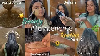 Thumbnail: Beauty maintenance Routine Part-2🌸// Skincare, haircare, bodycare, de-tan✨ summer special💕