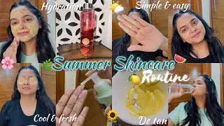 Thumbnail: Summer Skincare routine for glowing skin🌻😍// reduce tanning, dullness & pigmentation with me!💯🫂