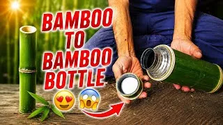 Thumbnail: "From Bamboo to Bamboo Bottle" ||  how to make Bamboo water at home | #BambooBottle #AnjBambooCraft