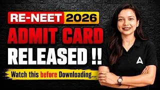 Thumbnail: RE-NEET 2026 ADMIT CARD Released | NTA Latest Update #neet2026  #neet  #update  #news  #yt