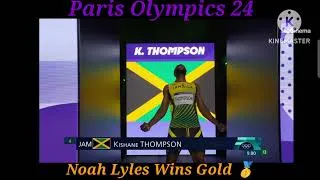 Thumbnail: Men's 100m Finals | Paris Olympics 24 | Historical End by 0.005 s | Noah Lyles wins