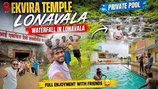Thumbnail: ek vira temple lonavala🛕waterfall in lonavala vlog 