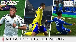 Thumbnail: EA Sports FC 26 | All Last Minute Goal Celebrations - 4K