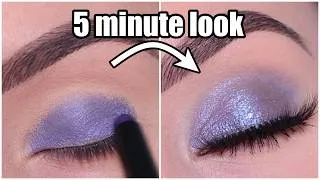 Thumbnail: 5 Minute Soft Lavender Eyeshadow Tutorial | Hooded Eye Friendly Makeup Look