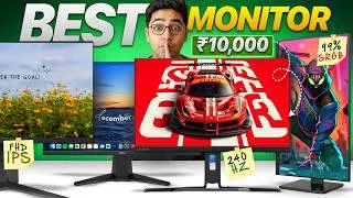 Thumbnail: Top 5 Best Monitors Under ₹10,000 in 2026 - [Gaming, Video Editing, Consumption]