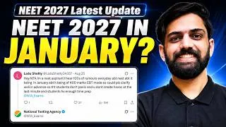 Thumbnail: NEET 2027 in January | NEET 2027 Latest Update by NTA | NEET UG 2027 latest News Today